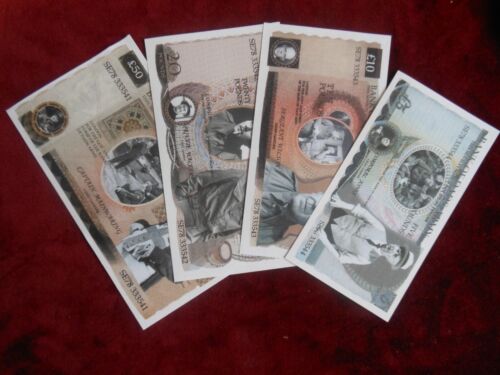 Funny Money: Bank of Dad's Army  X4 Novelty Banknotes 5 10 20 50 values VFN - Zdjęcie 1 z 5