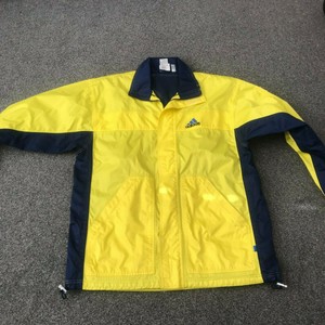 vintage yellow adidas jacket