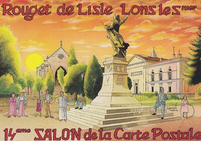 AK Ansichtskarte 10x15cm Postkarte LONS LE SAUNIER 19. Salon Rouget de Lisle
