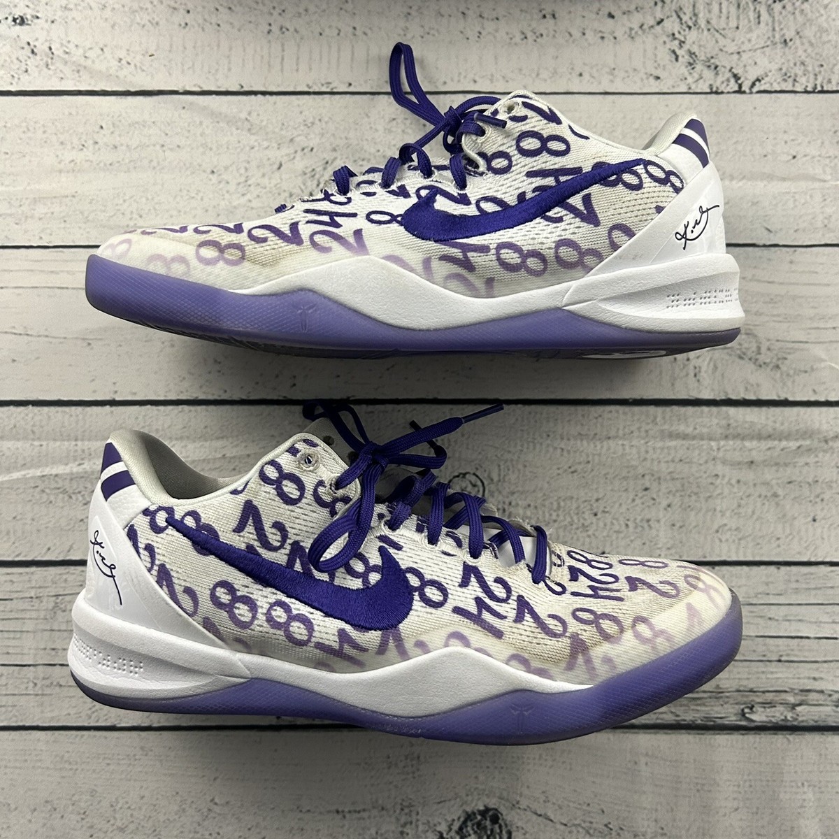Nike Kobe 8 Protro Court Purple FN0266-101 Size 7 Youth 8.5