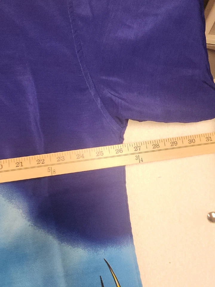 Adidas Button Up Hawaiian Shirt Mens Large XL Allover  Print Short Sleeve - Image 2 of 4