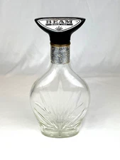 Jim Beam Rare Mid-Century 1950s Bottle Decanter Cannabis Leaf Unique 11.25"