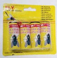 Fly Ribbon Insect Bug Glue Tape Catcher Trap Strip - U Pick  4-8-12-16-20-24-100
