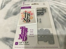 Crafter's Companion Gemini Friend Stamp and Die Set 703399 New