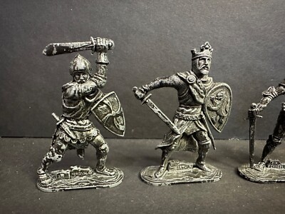 LONE STAR 中世騎士 メタルフィギュア 5体セット　イングランド製 6 VINTAGE LONE STAR KNIGHTS - Made In England Diecast Metal
