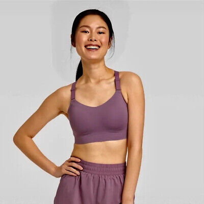 Women’s High Support Embossed Racerback Sports Bra All in Motion Lt Mauve  XL New 