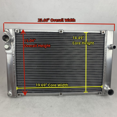 3 Row Radiator For Porsche 944 Turbo 2.5L 1986-1989 1987 /S2 3.0L 1989-991 34'' W