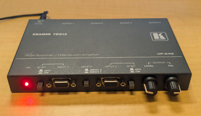 Kramer VP-242 2x1:4 XGA Switcher / Distribution Amplifer - Tested
