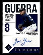2018 Panini Chronicles #CA-JG Javier Guerra Chronicles Auto San Diego Padres
