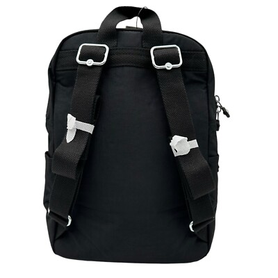 Kipling Ferris Nylon Small Backpack K19136 Black Tonal Adjustable Backpack Strap Kipling Ferris Nylon Small Backpack K19136 Black Tonal  main image 2