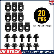 Car Body Bolt & U-nut Clip M6 Engine Cover Undertray Splash Shield Guard Screws