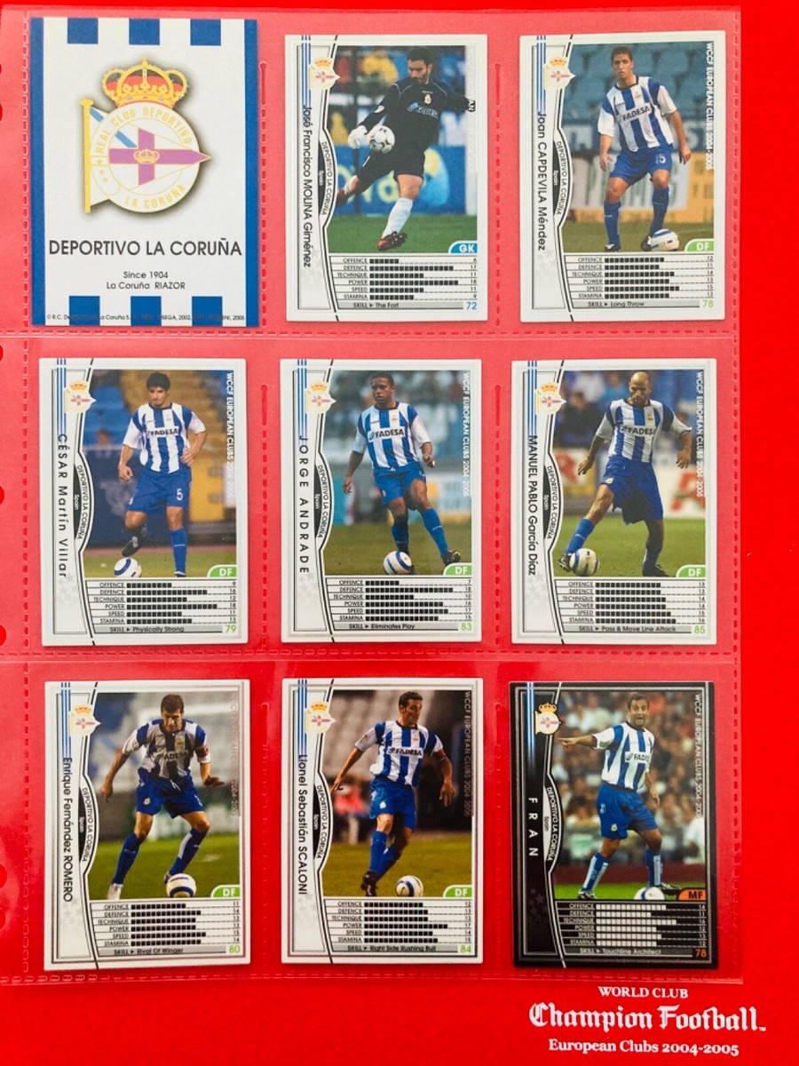 WCCF  2004～2005 2004-05 Panini SEGA WCCF European Clubs Deportivo complete
