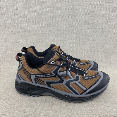Garmont Adventure Hiking Shoes Mens 8 Vibram Soles Brown Black Low Top NIB
