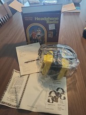 AM/FM Deluxe Jasco Headphone Radio New in Box Model 212XL