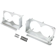 For 1971-1972 Oldsmobile Cutlass F85 Pair Headlight Bezel Headlamp Housings