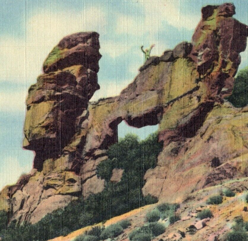 Castle Gate Tucson Arizona Postcard Linen Vintage | eBay