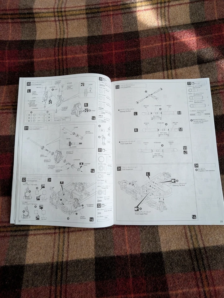 MANUALE ISTRUZIONI MONTAGGIO KYOSHO LAZERZX7 LAZER ZX 7 ORIGINALE AUTO RC - Immagine 4 di 4