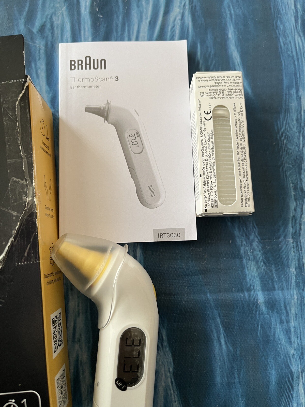 Braun Healthcare ThermoScan 3 Infrared Ear Thermometer IRT3030 eBay