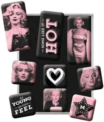Nostalgic-Art - Retro 9 piece fridge magnet set - Marilyn Monroe