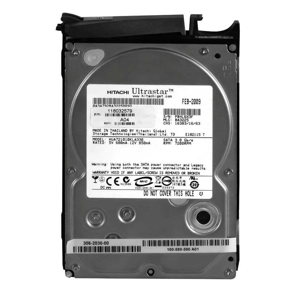 Disk EMC 118032579 100-580-590 HUA721010KLA330 1TB 7.2K 32MB SATA II 3.5'' - Image 3 of 3