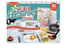 NEW MELISSA  DOUG Star Diner Restaurant Play Set 41 Pieces 