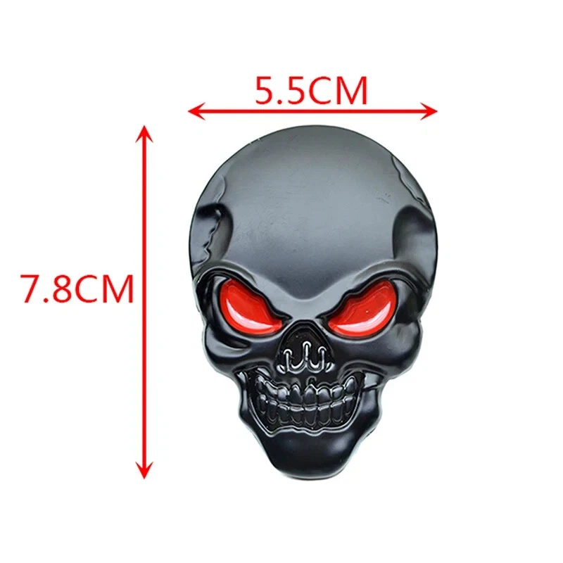 Punisher Totenkopf Aufkleber Skull Sticker Emblem Schädel Rächer Alu Moped Black - Bild 4 von 4