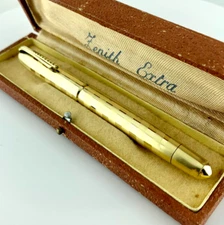 ZENITH EXTRA FOUNTAIN PEN VINTAGE 1940 GOLD 18KR FOUNTAIN PEN RARE PEN