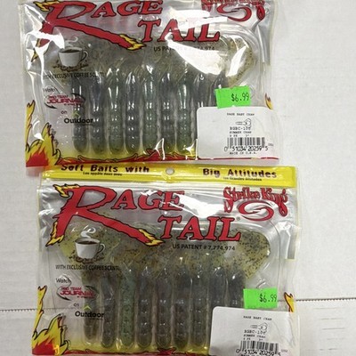 2CT Strike King Rage Baby Craw Soft Plastic Craw Summer Craw 9 Pack 3in