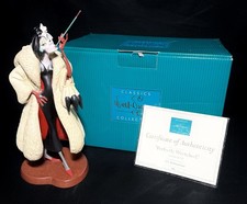 Statua statuina ceramica WDCC Disney Crudelia De Vil 101 Dalmati