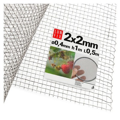 Drahtgeflecht Edelstahl Wire Mesh Drahtgitter 2x2mm AISI304 H1m L0,5m