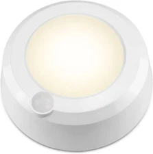 LUXSWAY Shower Light, Warm White 5.6" Motion Sensor, White+Motion Sensor 