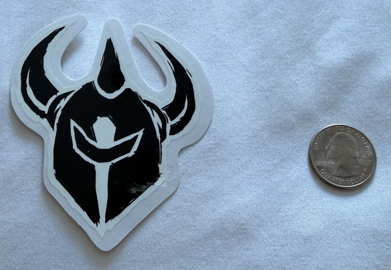 DARKSTAR SKATEBOARDS VINTAGE THE KNIGHT'S HELMET LOGO SKATEBOARD STICKER! NOS!