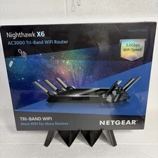 Netgear Nighthawk X6 Tri-Band Smart  WiFi Router R7900 AC3000 3000Mbps