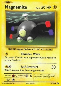 Pokémon Magnemite EVO-37 Common Englisch Excellent