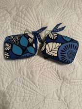 Vera Bradley Travel Pill Case  BLUE BAYOU  NWT. RETIRED, RARE  HTF Pattern.