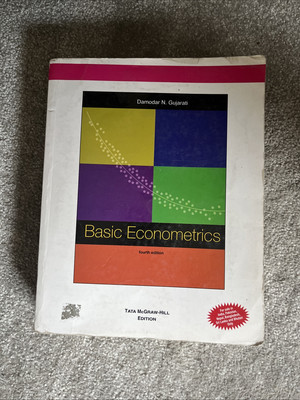 Basic Econometrics Fourth Edition Damodar N. Gujarati | eBay UK