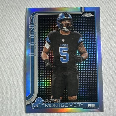 2025 Topps Chrome David Montgomery Lightboard