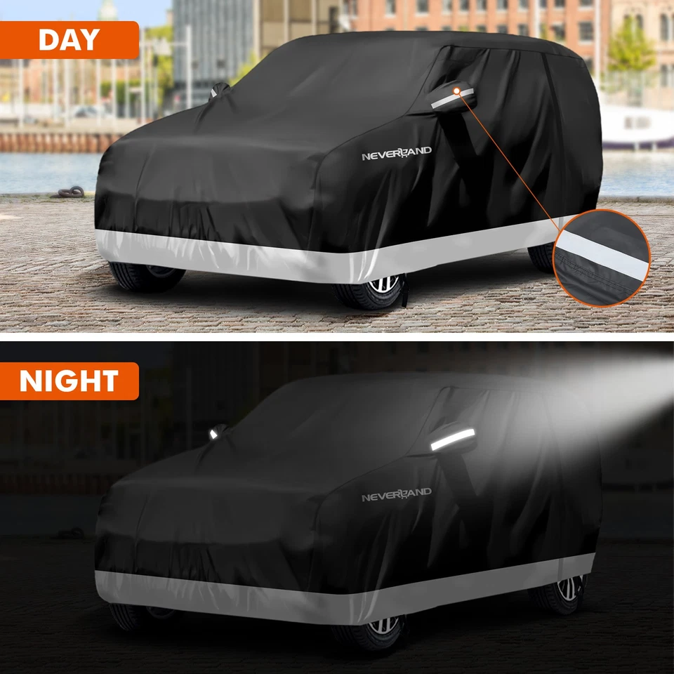 Cubierta de coche SUV L impermeable protección UV contra polvo para todo tipo de clima para BMW 540i 2017-2021 Foto 4 de 4