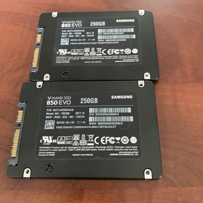 Samsung 850 EVO 250GB 2.5'' SATA Internal SSD Solid State Drive Black