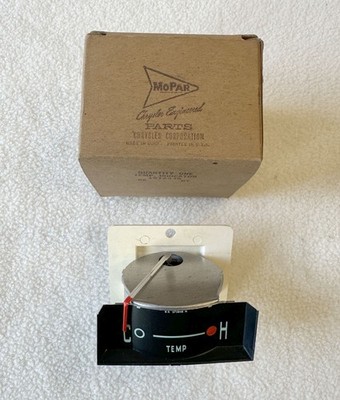 NOS MoPar 1960 Plymouth Full Size Temp Gauge TESTED GOOD Savoy Belvedre Fury