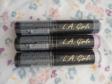 Lot of 3 L.A. GIRL Matte Flat Velvet Lipstick Poetic, Love Story Carried Away