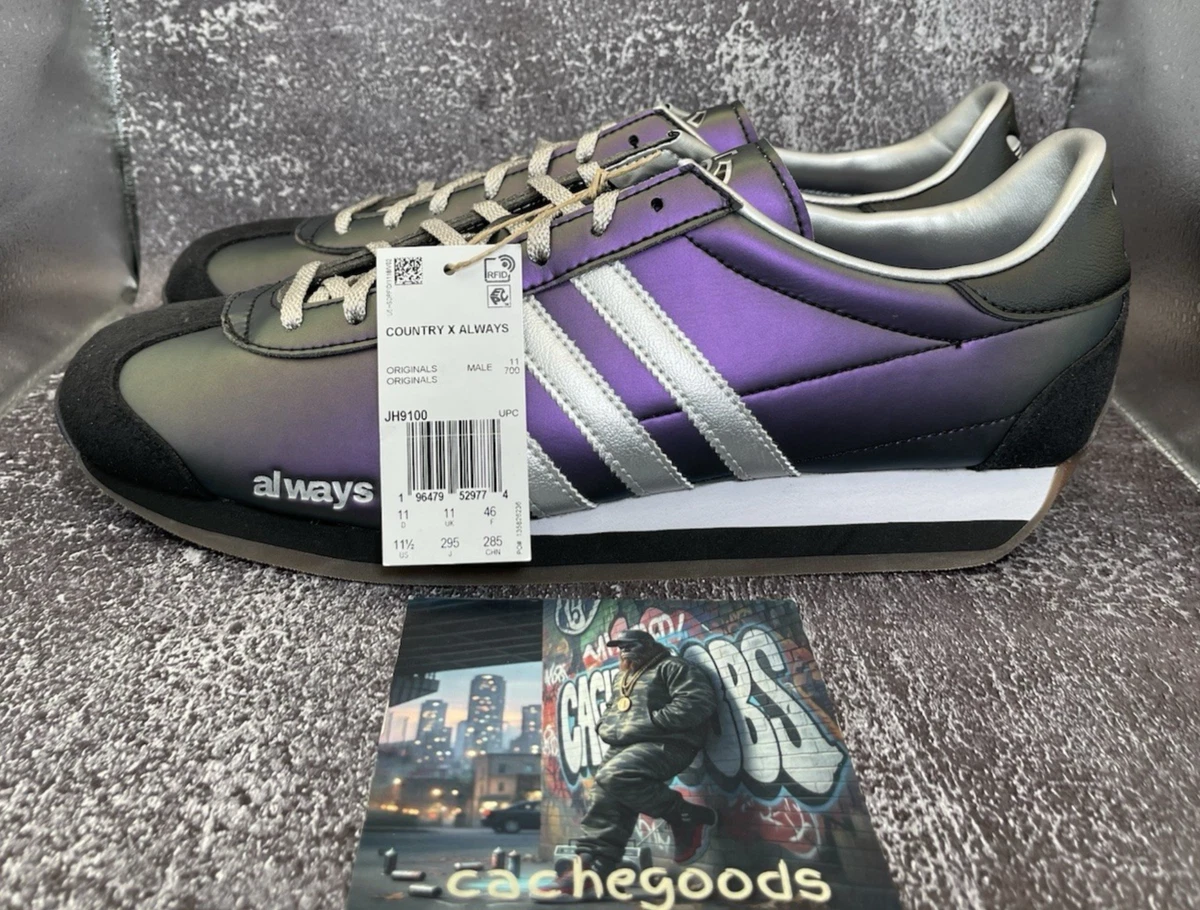 Always Do What You Should Do x adidas Country OG Purple Silver