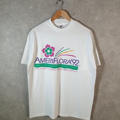 Vintage Anvil AmeriFlora '92 Columbus Ohio Single Stitch T-Shirt Herren Large weiß