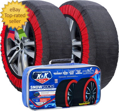 K&K Auto Schneesocken für Reifen - Pro Series für Ultimate Grip Approved Snow