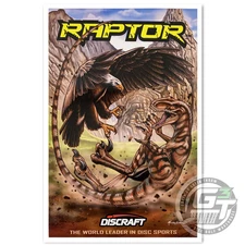 NEW Discraft Raptor Poster - COLORS WILL VARY