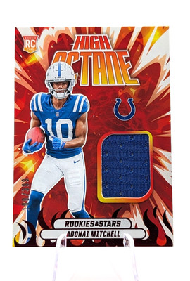 2024 Panini Rookies & Stars Adonai Mitchell #HOM-AML High Octane Patch RC /399