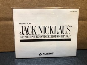 JACK NICKLAUS GOLF NES CIB