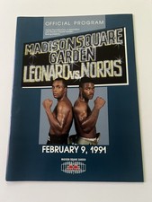 SUGAR RAY LEONARD VS TERRY NORRIS 1991 BOXING PROGRAM Madison Square Garden 