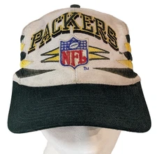 Diamond Green Bay Packers Hat Logo 7 Athletic NFL Pro Line Snapback Cap, Vintage