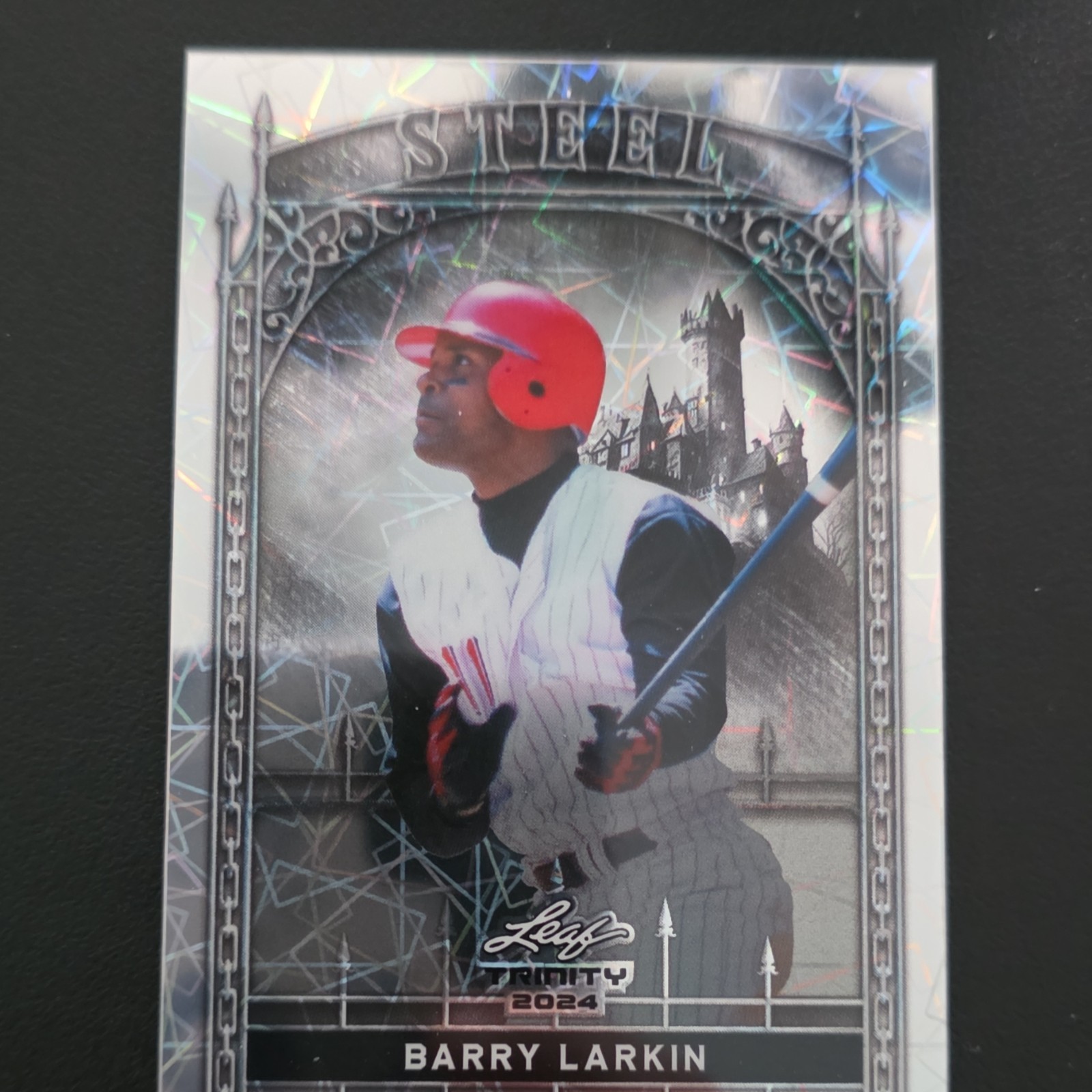 Leaf 2024 Trinity Mega Box Barry Larkin Steel Insert S-49 Serial Numbered /290